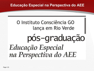 Educação Especial na Perspectiva do AEE 