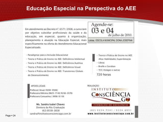 Educação Especial na Perspectiva do AEE 
