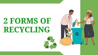 2 FORMS OF
RECYCLING
 