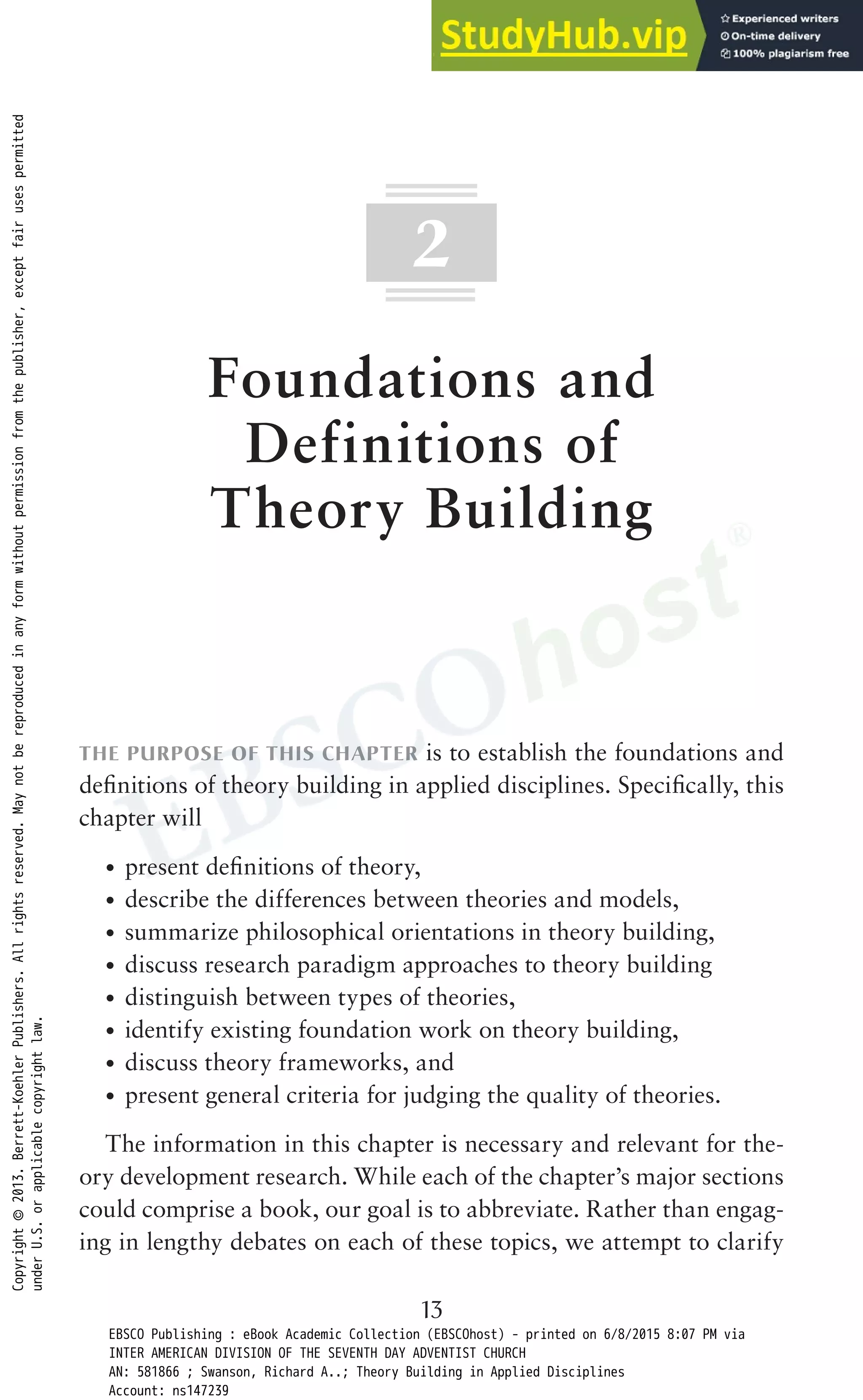 2 Foundations And Definitions Of Theory Building | PDF