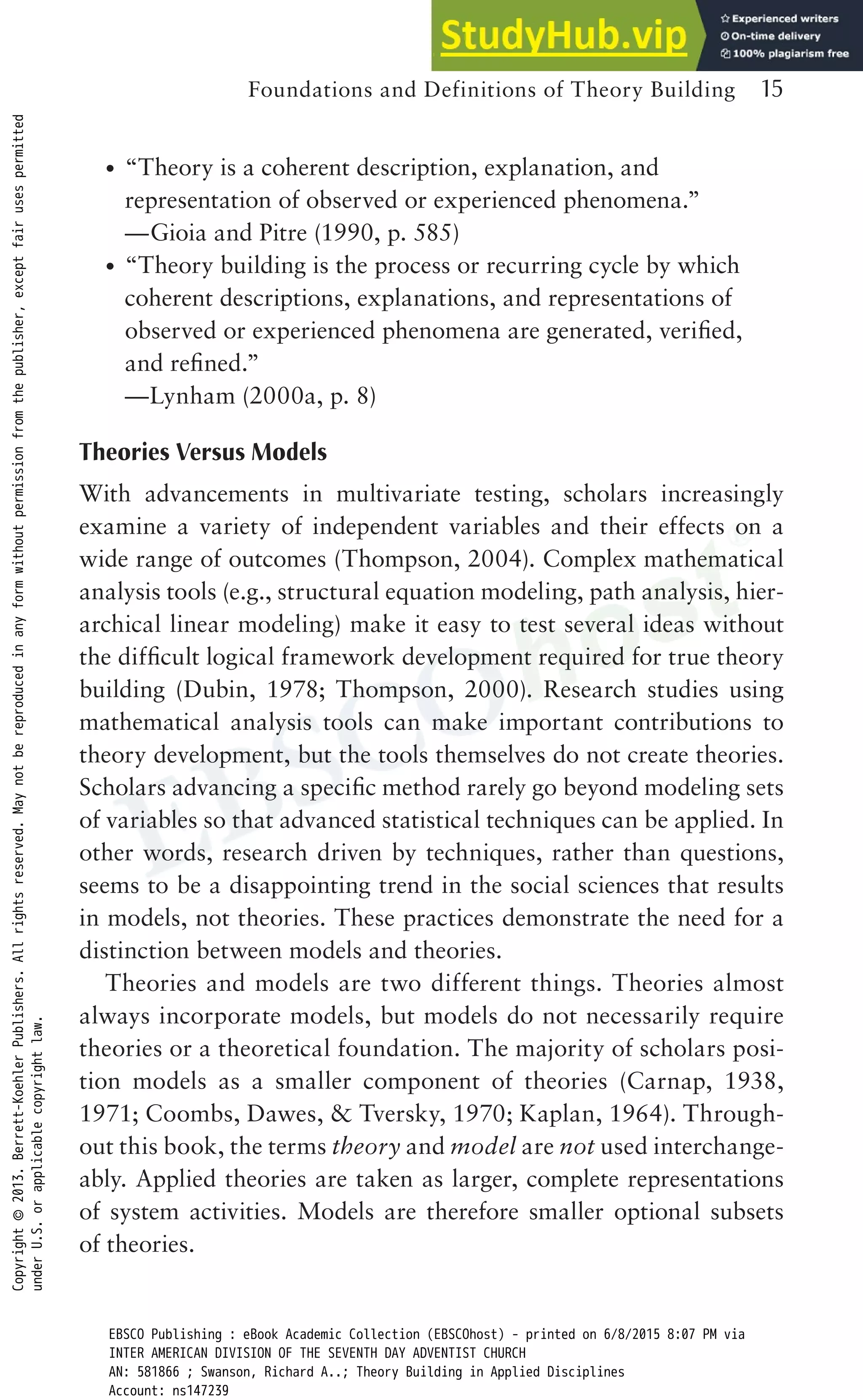 2 Foundations And Definitions Of Theory Building | PDF