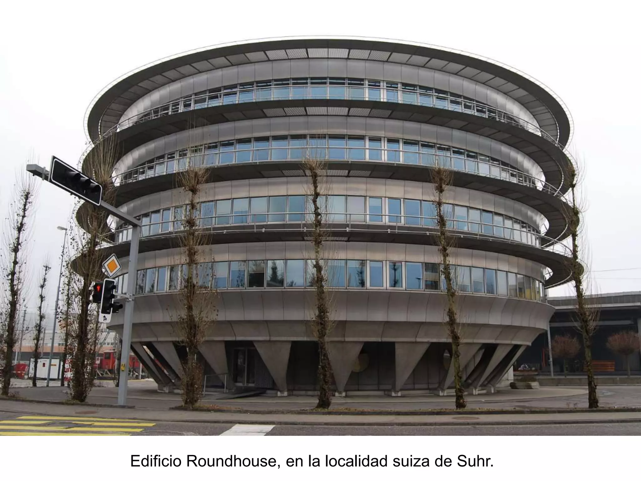 Edificio Roundhouse, en la localidad suiza de Suhr.
 