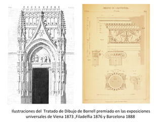 Ilustraciones del Tratado de Dibujo de Borrell premiado en las exposiciones
universales de Viena 1873 ,Filadelfia 1876 y Barcelona 1888
 