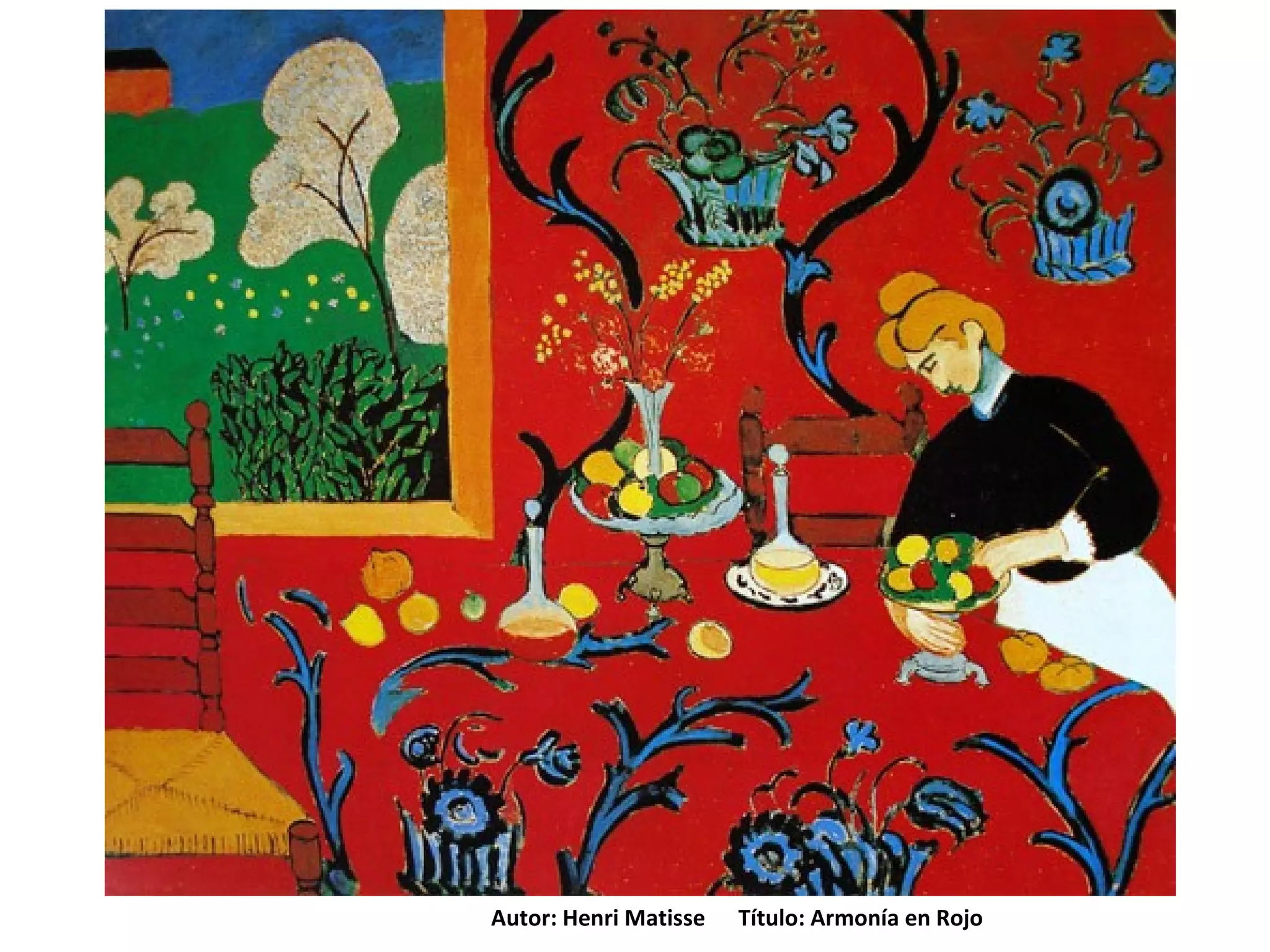 Autor: Henri Matisse Título: Armonía en Rojo
 