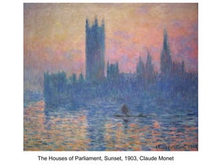 The Houses of Parliament, Sunset, 1903, Claude Monet
 