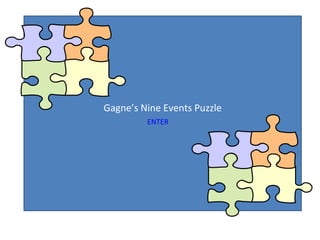 Gagne’s Nine Events Puzzle ENTER 