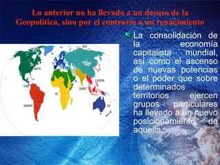 Historia y tradiciones de la Geopolítica | PPT