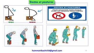 hammanibachir54@gmail.com 218
Gestes et postures
 