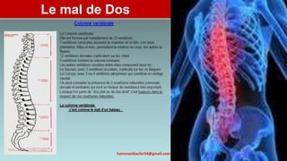 Le mal de Dos
97hammanibachir54@gmail.com
 