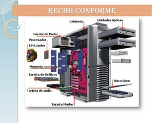 RECIBÍ CONFORME
 