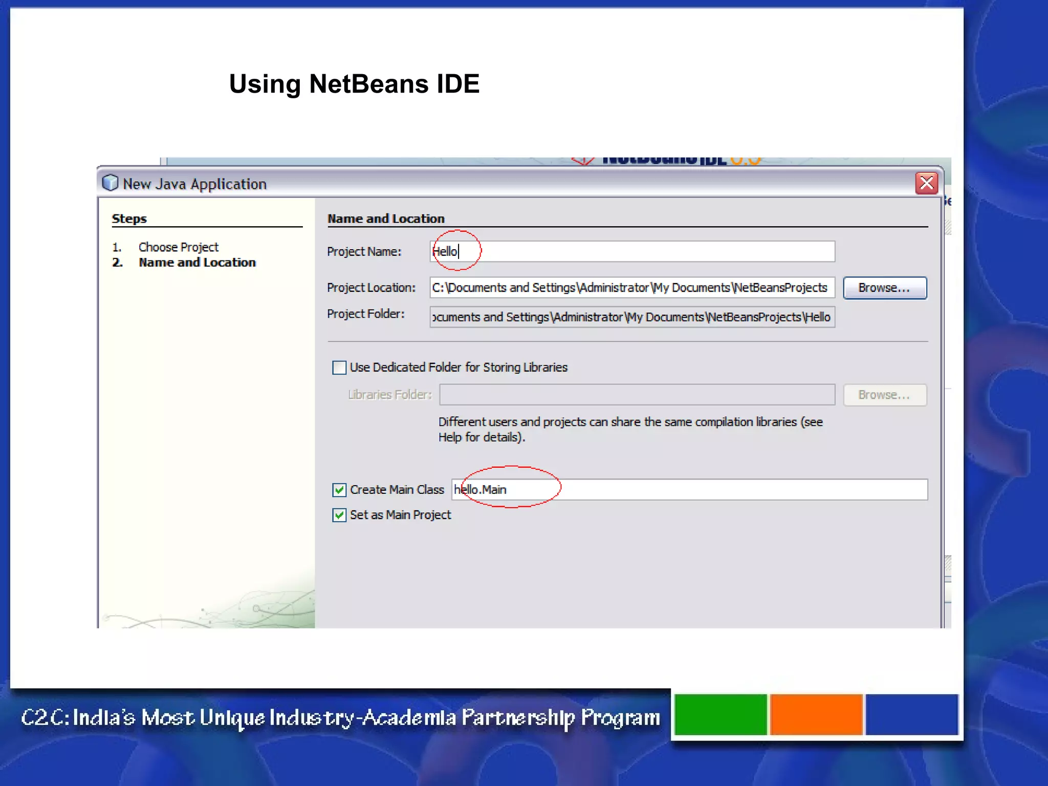 Using NetBeans IDE 