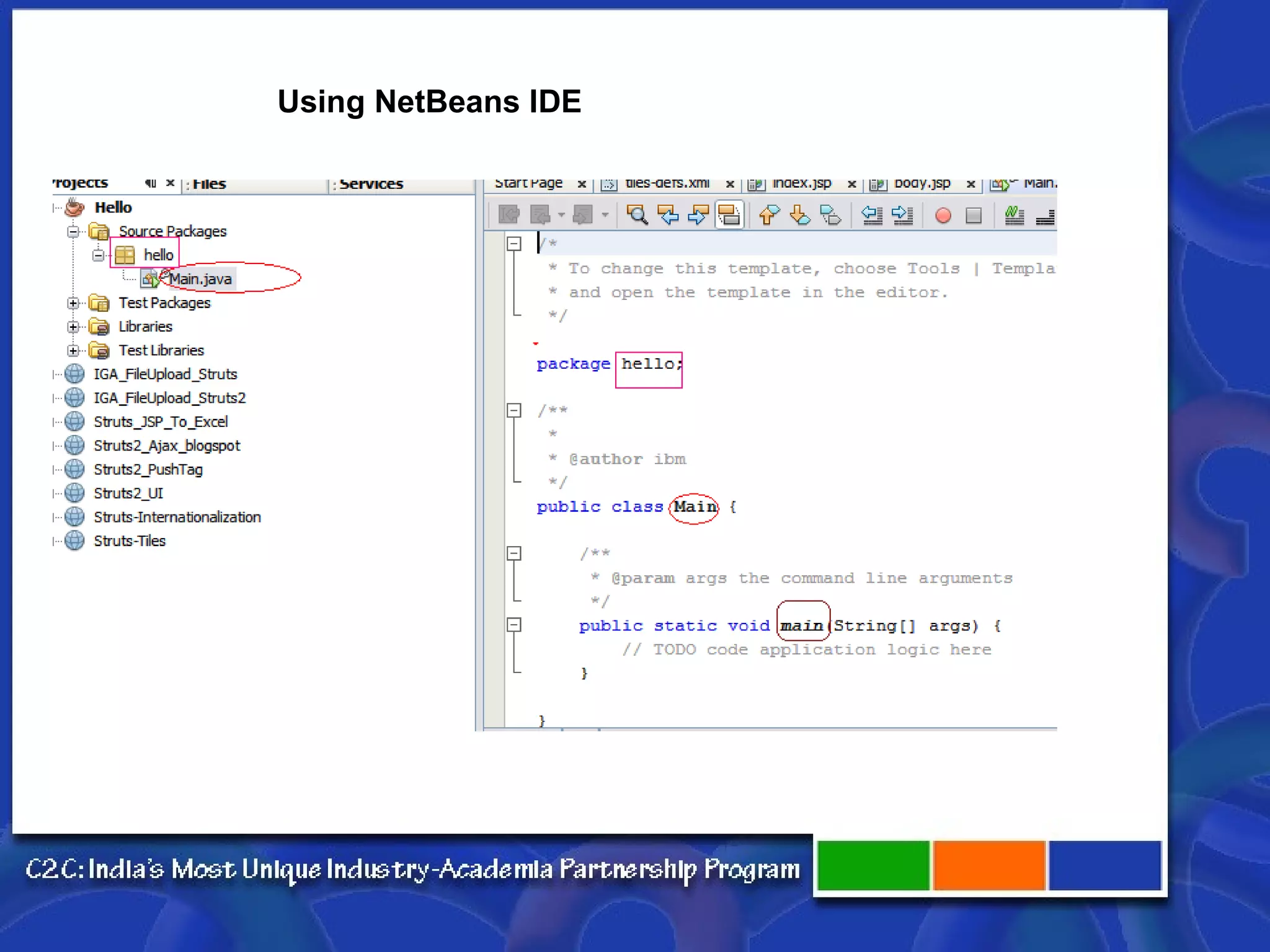 Using NetBeans IDE 
