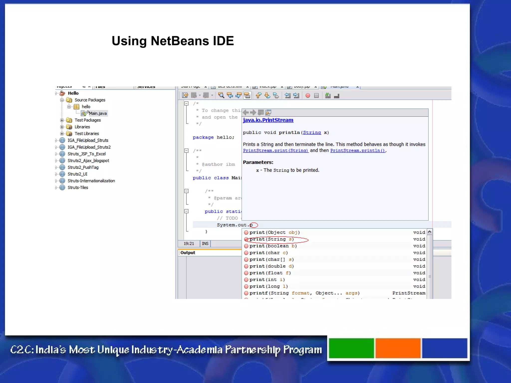 Using NetBeans IDE 