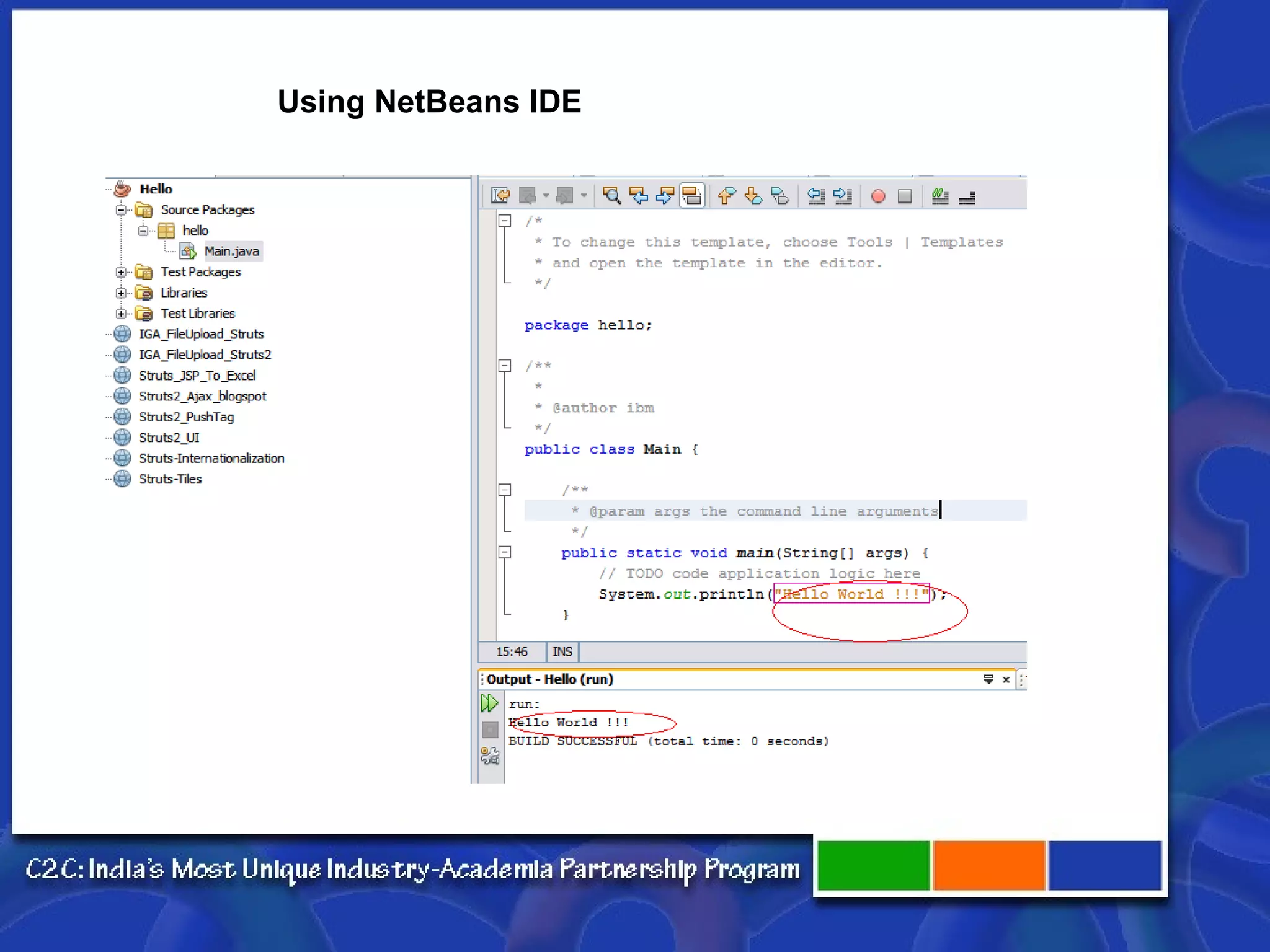 Using NetBeans IDE 