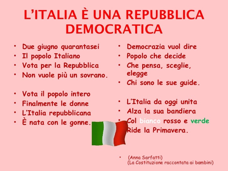 Festa Della Repubblica Italiana Frasi Celebri Per Bambini