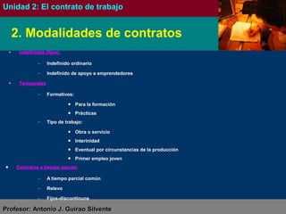 Antonio JJ.. GGuuiirraaoo SSiillvveennttee ((@@aannttoonniioo__gguuiirraaoo)) 
FORMACIÓN Y ORIENTACIÓN LABORAL 
Unidad 2: El contrato de trabajo 
ACTIVIDADES 
Actividades 
Libro nuevo ●Pág 36: 1 
●Pág 39: 1 y 3 
Libro viejo ●Pág 37: 1 
●Pág 39: 1 y 3 
 
