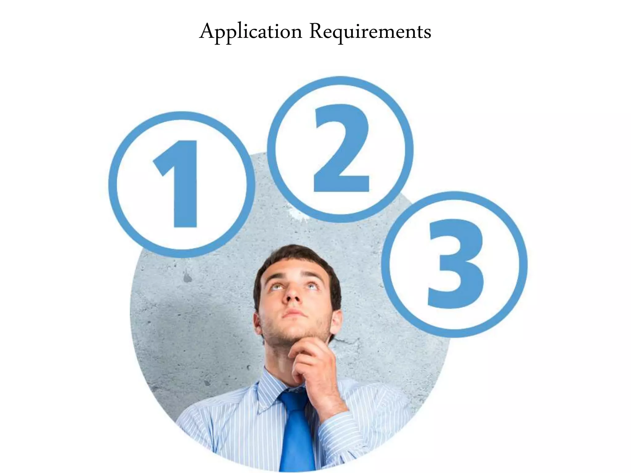 Application Requirements
 
