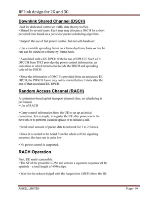 2g n 3g planning doc | PDF