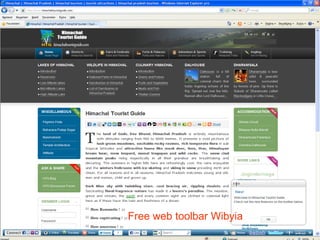 Free web toolbar Wibyia 