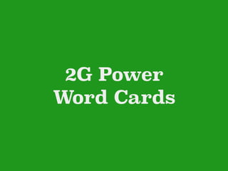 Practice
Word Cards
 