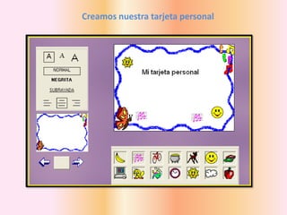 Creamos nuestra tarjeta personal