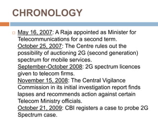 2g Raja 2g Scam | PPTX