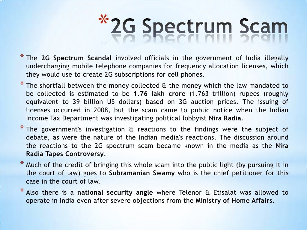 2 g spectrum case study