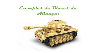 Exemplos de Blocos de
Aliança:
 