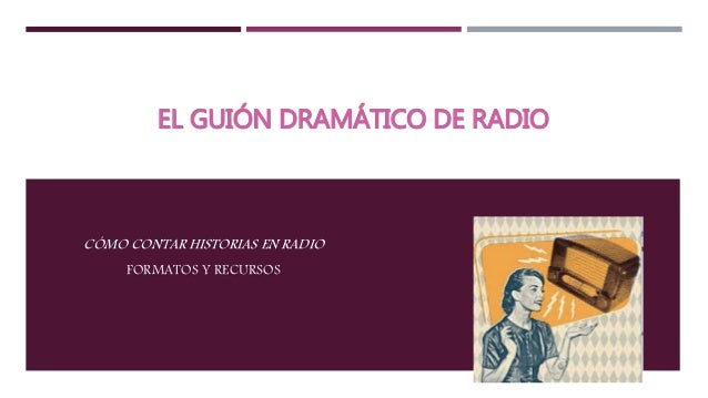 Género dramático en radio
