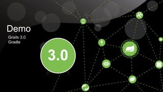 ! 
Demo 
Grails 3.0 
Gradle 
3.0 
 