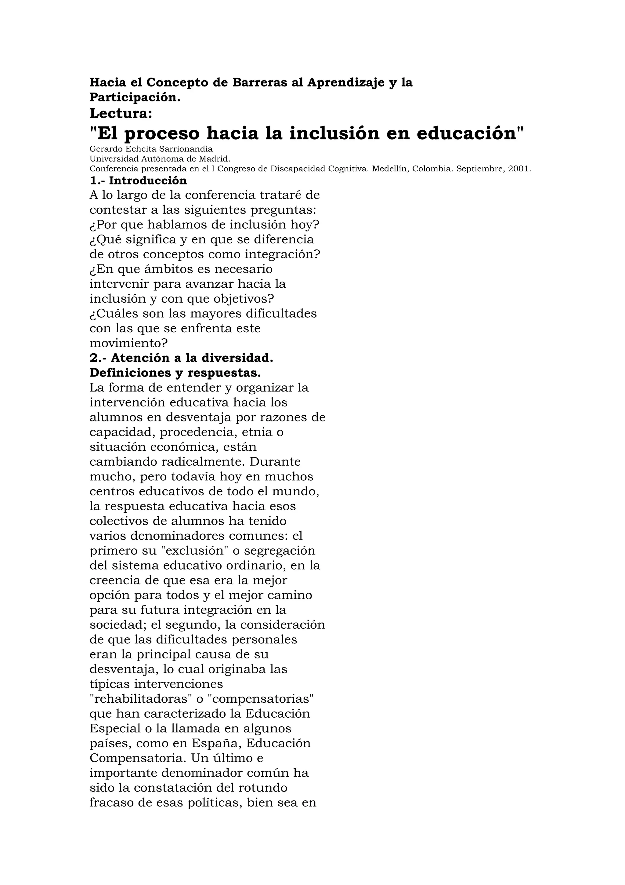 2 hacia el concepto de barreras al aprendizaje