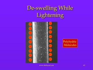 De-swelling While Lightening Polyhydric   Molecules 
