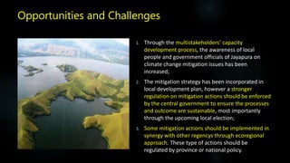 Climate Change Land-Based Mitigation Planning and Implementation in Jayapura Regency, Papua, Indonesia