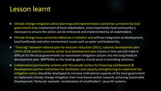 Climate Change Land-Based Mitigation Planning and Implementation in Jayapura Regency, Papua, Indonesia