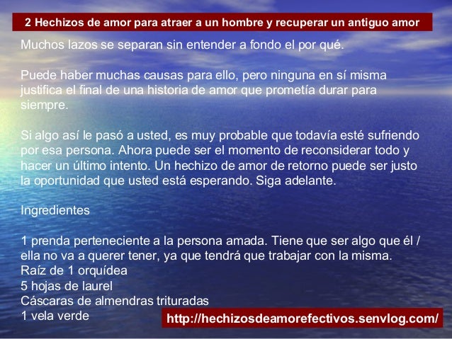 Hechizo Para Atraer A Un Hombre