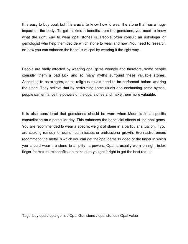 2 how to wear opal gemstone