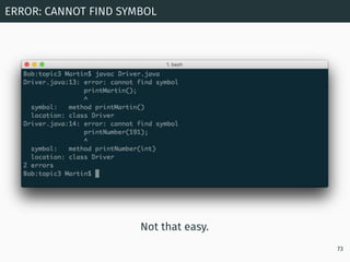 Not that easy.
ERROR: CANNOT FIND SYMBOL
73
 
