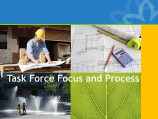 Task Force Focus and Process
 