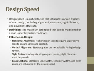 Design Speed Caltrans Unit 2 - Civil Engineering Geometric Design of Highways | PPTX