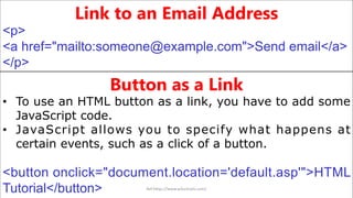 What is HTML Hyperlinks and HTML Images? | PDF | Web Design and HTML ...
