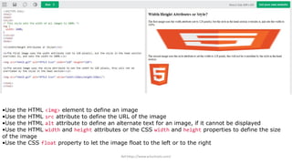 What is HTML Hyperlinks and HTML Images? | PDF | Web Design and HTML ...