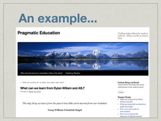 An example...
 