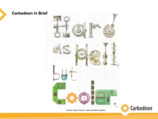 Carbodeon in Brief
Artwork: Nancy Farmer / www.nancyfarmer.gallery
 