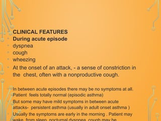 Bronchial Asthma, diagnosis and treatment | PPTX