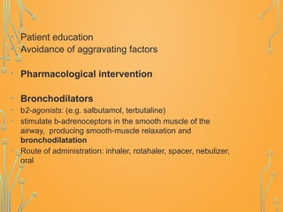 Bronchial Asthma, diagnosis and treatment | PPTX