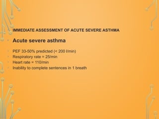 Bronchial Asthma, diagnosis and treatment | PPTX