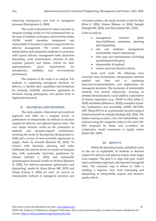 Explainable artificial-intelligence methods in decision support for ...