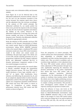 Fuzzy PID Control Performance Analysis for Robotic Arm System Research ...