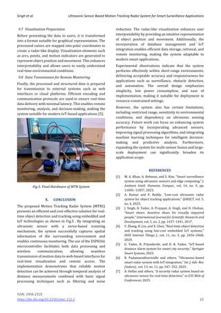 Ultrasonic Sensor Based Motion Tracking Radar System for Smart ...