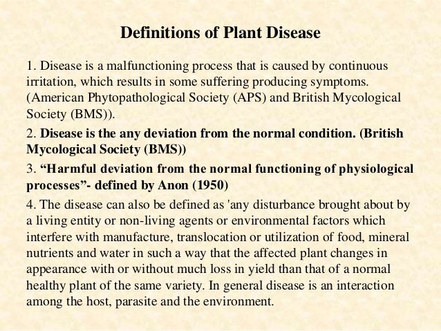 what are the importance of plant diseases